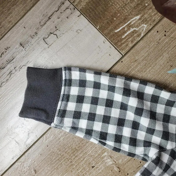 Carter's Gray and White Checkered Hooded Jacket Full Zip Baby Boy Size 12m EUC - Picture 4 of 9